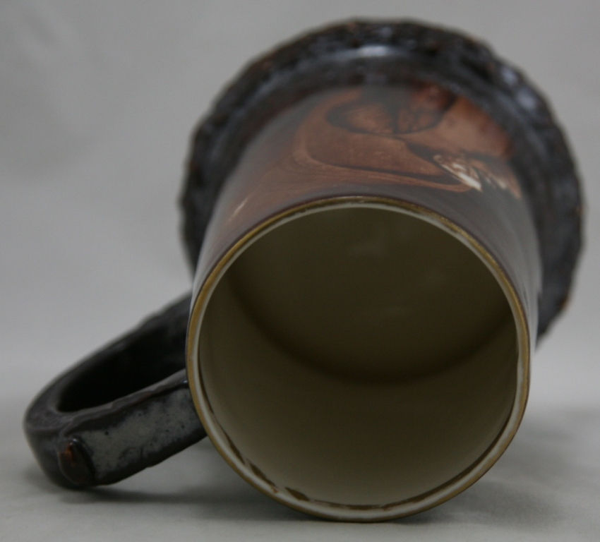 Thumbnail: Lenox Belleek Ceramic Art Company 5.5" Mug with Monk c1889-1906