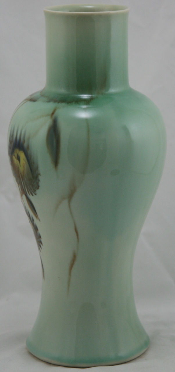 Thumbnail: Francis Joseph Von Tury Porcelain Vase W/Blossoms Binns' Medalist c1940s Mint