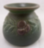 Rookwood Early Carved Mat Vase Berries & Leaves C.S. Todd d1913 Original Cond.