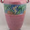 Thumbnail: Roseville Baneda Vase In Pink Mottled & Frosted Glazes 599-12 Original Condition