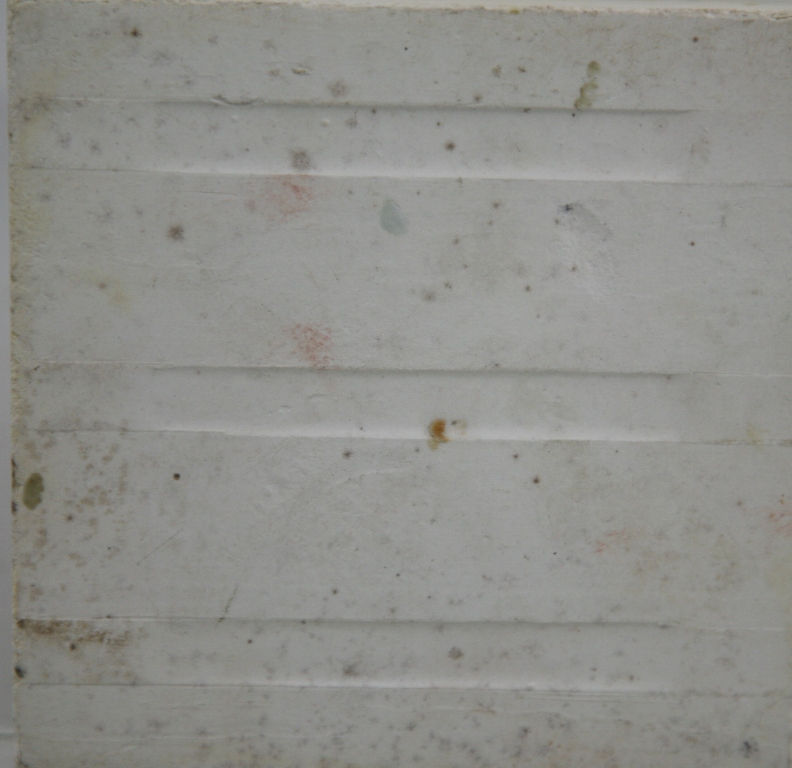 Thumbnail: Providential Tile Works 4.25" Square Tile with Spiral Blossoms in Green Glaze