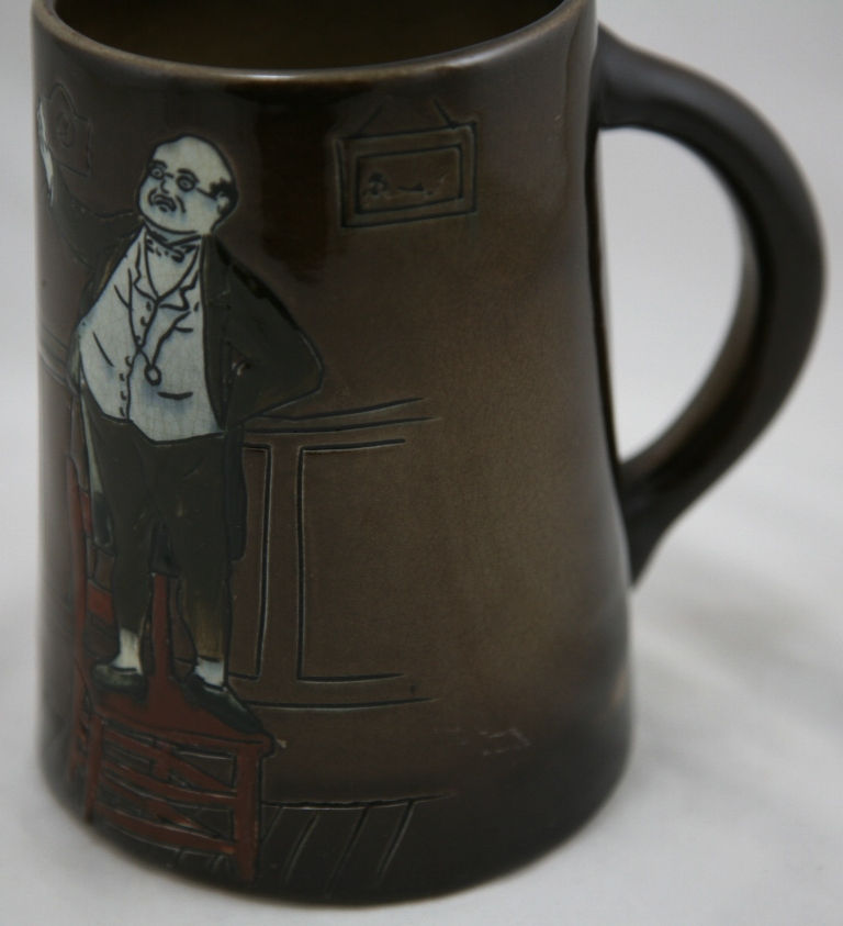 Thumbnail: Weller Dickensware II 5.5" 'Mr. Pickwick' Mug By Edwin L. Pickens