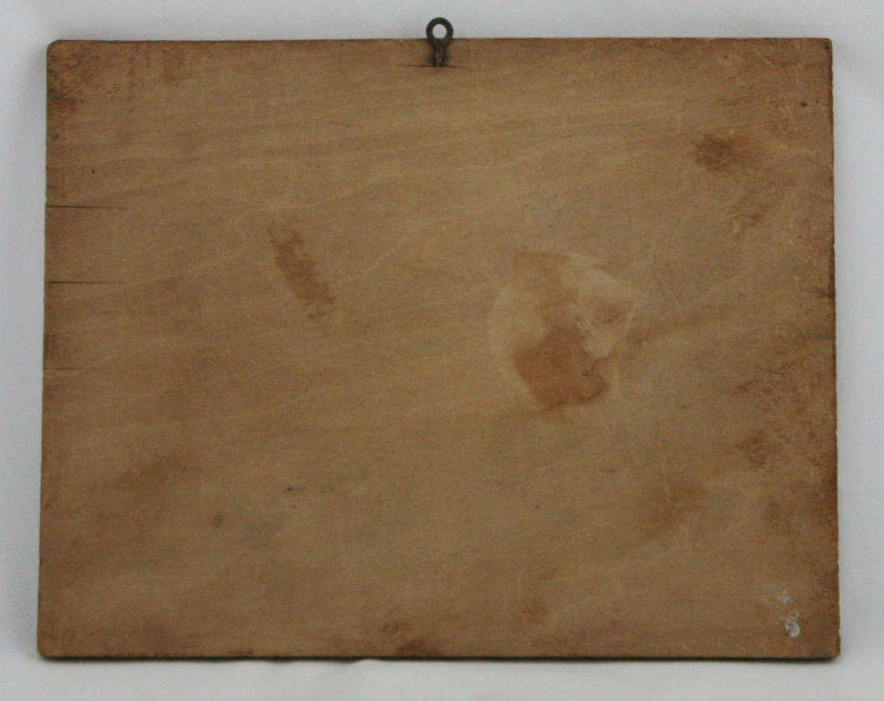 Thumbnail: Flemish Art Co. NY Pyrography Wooden Plaque with Sweet Puppies in a Basket