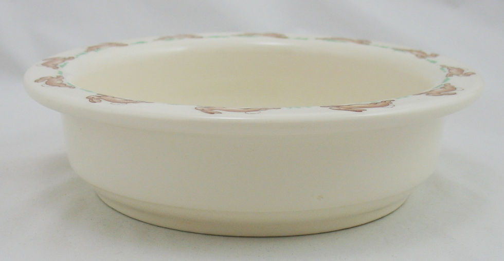 Thumbnail: Royal Doulton Bunnykins Child's Cereal Bowl 'Tickets' 1936 Original Condition