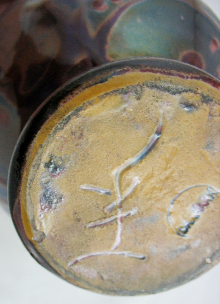 Thumbnail: Kahler HAK Denmark 'Red' Ruby Lustre Glaze Vase by Signe Steffensen c1920