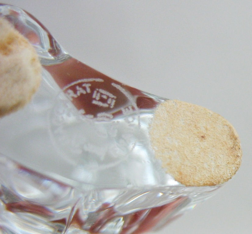 Thumbnail: Authentic Baccarat Leaded Crystal Elephant Paperweight Sculpture