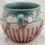 Thumbnail: Roseville Cherry Blossom Jardiniere In Pink/Red Glazes 627-6 Original Condition