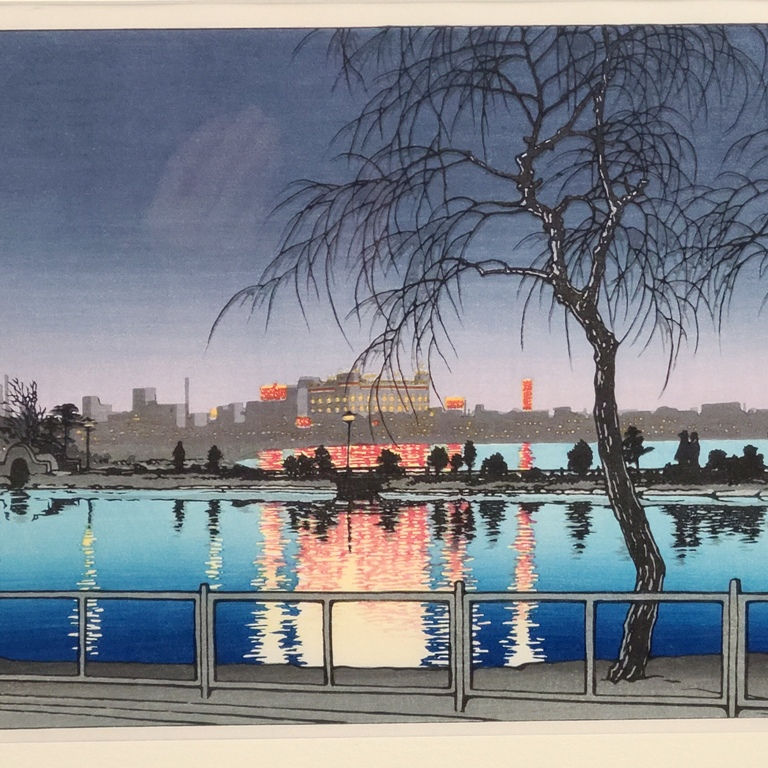 Thumbnail: Kawase Hasui (1883-1957) 'Shinobazu Pond' Sketches Famous Places
