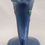 Thumbnail: Roseville Fuchsia Cornucopia Vase In Rich Blue Glaze Shape 129-6
