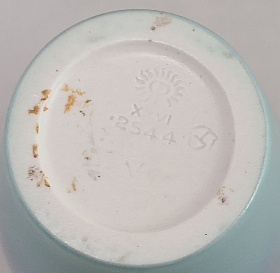 Thumbnail: Rookwood Decorated Mat Vase d1926 by Ed Diers with Apple Blossoms Original Cond.