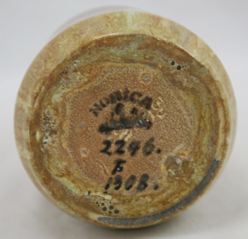 Thumbnail: Norica Jugendstil Art Pottery Vessel Nurnberg Design by Carl Ludwig Luber c1900