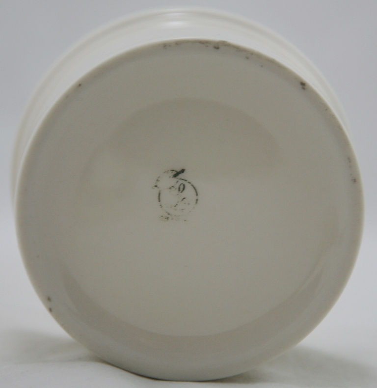 Thumbnail: American Lenox Belleek China-painted Covered Jar Blossom/Berries Garland