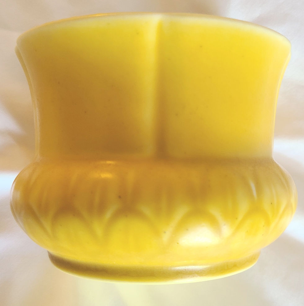 Thumbnail: Rookwood Production Vase in Mat Yellow Glaze Kataro Shirayamadani Design d1929