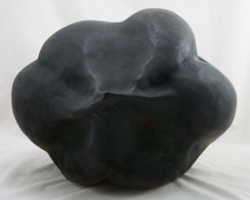 Thumbnail: Post-Modern, Pit-fired 15" Pod ‘Elemental #201’ Jeanne Kelley Hutchinson