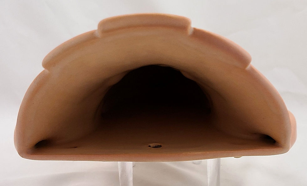 Thumbnail: Roseville Gardenia Wallpocket in Matte Cinnamon Amber Glaze Original Condition