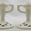 Thumbnail: Fulper 4.25" Art Deco Reticulated Candlestick Set in White Satin Mat Glaze F408