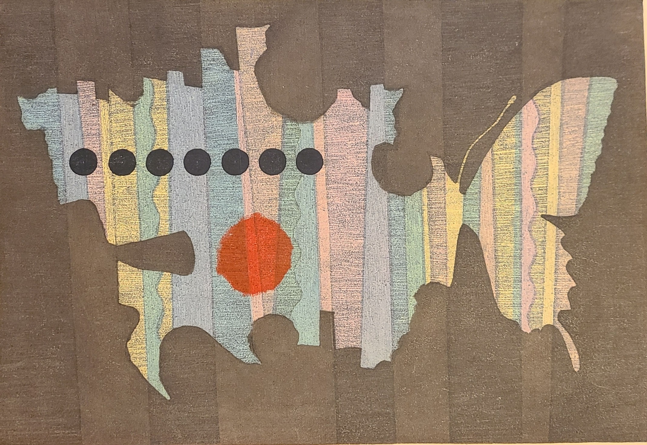 Fujita Fumio (b.1933) Butterfly Metamorphosis B. d1968 1st Ed. #39/100