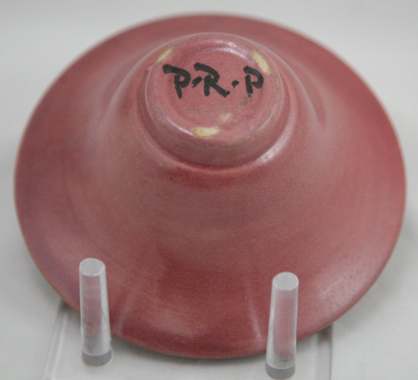 Thumbnail: Paul Revere Pottery Flared Bowl in Rich Rose Glaze c1920s