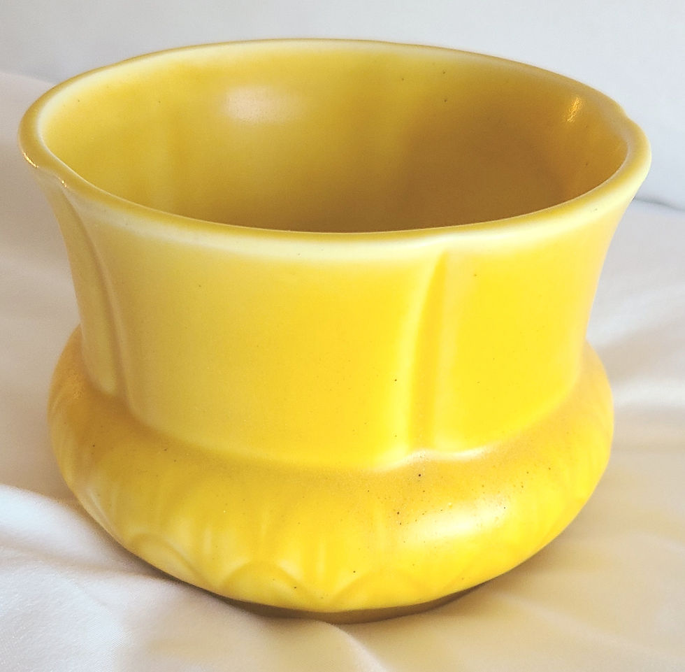 Thumbnail: Rookwood Production Vase in Mat Yellow Glaze Kataro Shirayamadani Design d1929