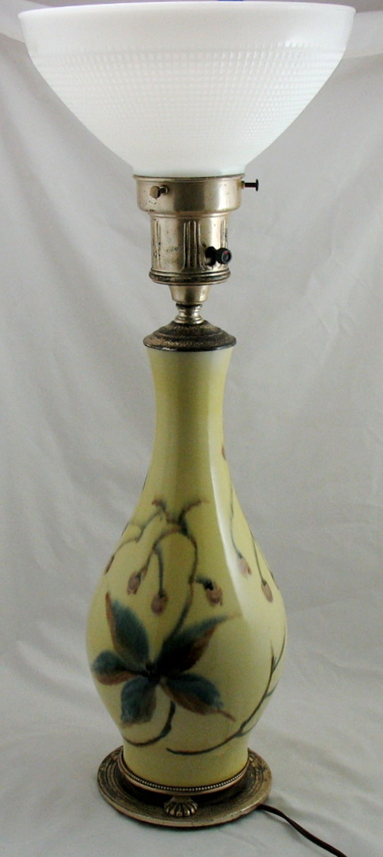 Thumbnail: Francis Joseph von Tury Porcelain Matching Lamps/Torchiere Shades Binns Medalist