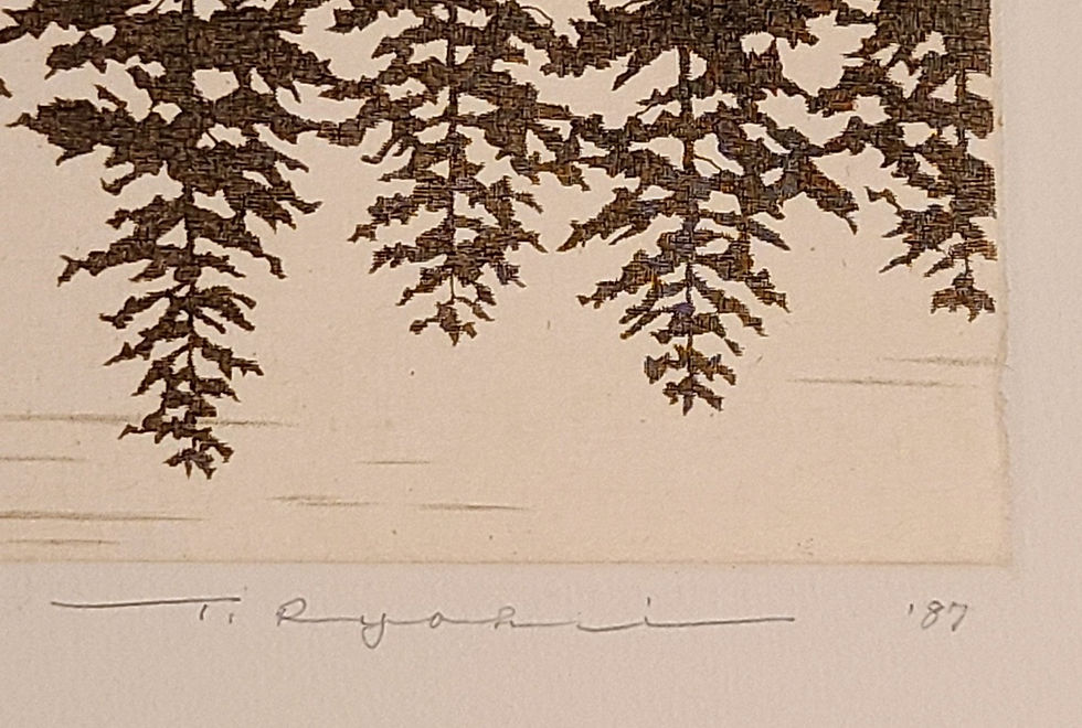 Thumbnail: $OLD! Ryohei Tanaka (1933-2019) Reflection, Etching Aquatint 1987 1st Ed 120/150