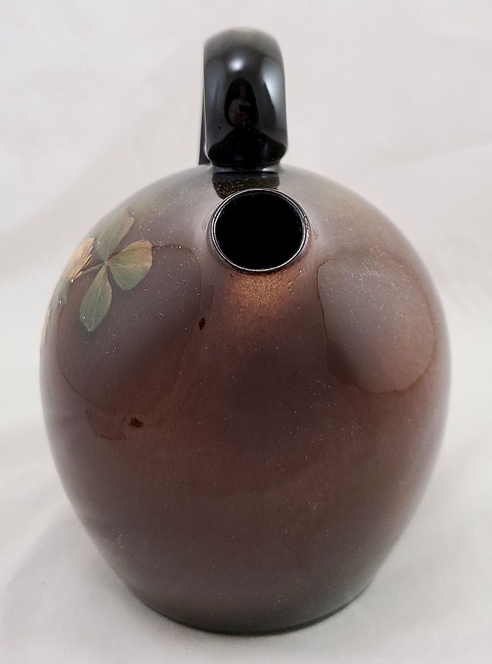 Thumbnail: Owens Utopian Standard Glaze Lightweight Jug by Helen Smith Clovers and Leaves