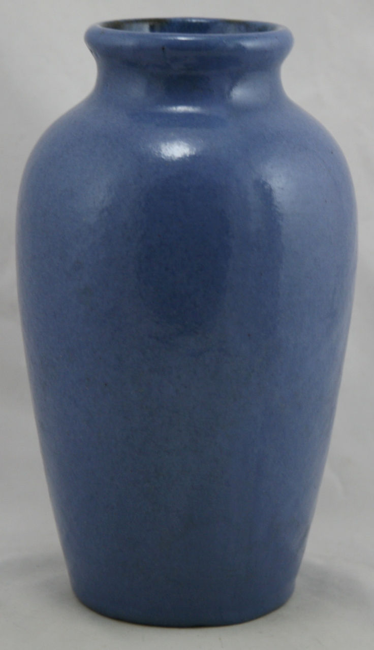 Thumbnail: Fulper 10" Classic Vase in Medium Blue Glaze F308