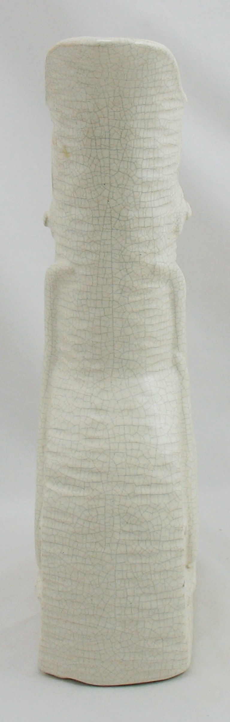 Thumbnail: Niloak 'Flying Eagle with Stars' Pitcher in White Crackled Glaze