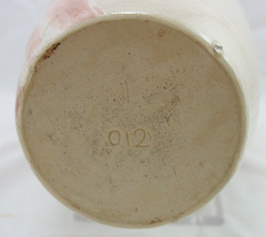 Thumbnail: Weller Early Eocean Tall Vase Jonquil Blossoms in Apricot Glazes c1903