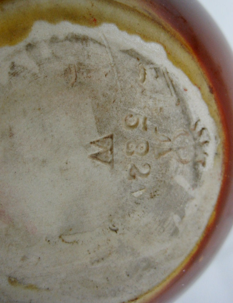 Thumbnail: Rookwood Standard Glaze Match Holder d1891 582 Artist Ed Abel Design WWT