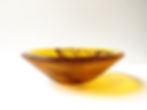 Deep amber bowl