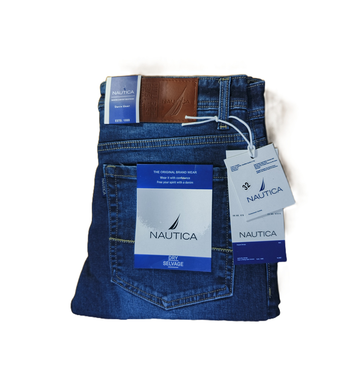 Nautica Premium Denim Trouser I Dark Blue I Size 32 I Slim Fit