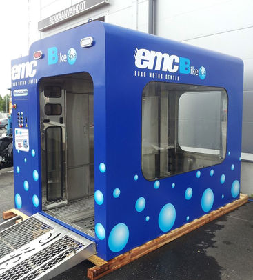 Bike Spa automatic bike wash machine in Finland