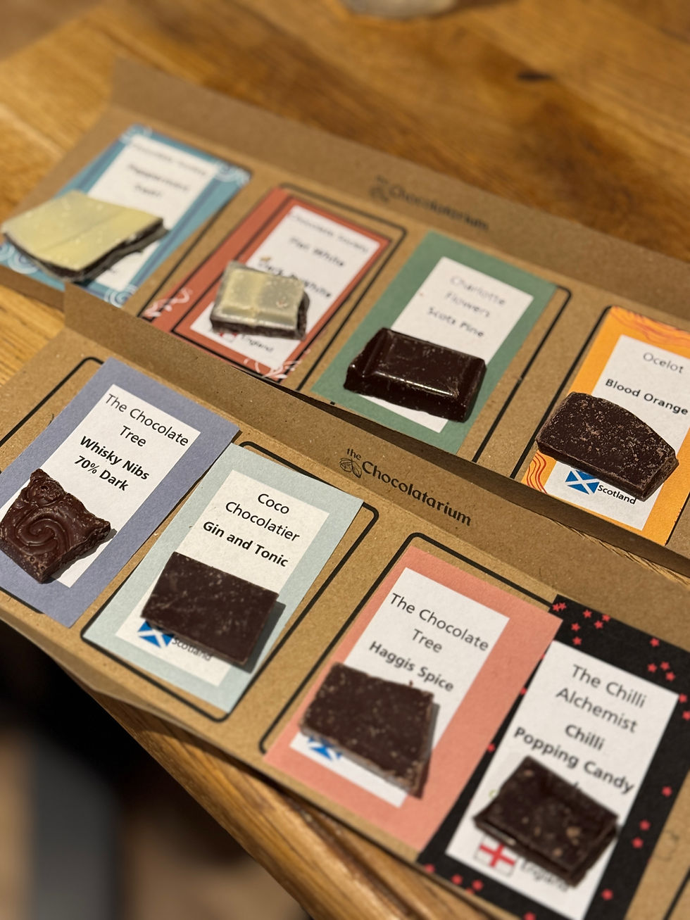 Chocolatraium in Ediburgh chocolate tasting and making class.