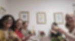 Group of international women sitting enjoying wine around a table in Germany