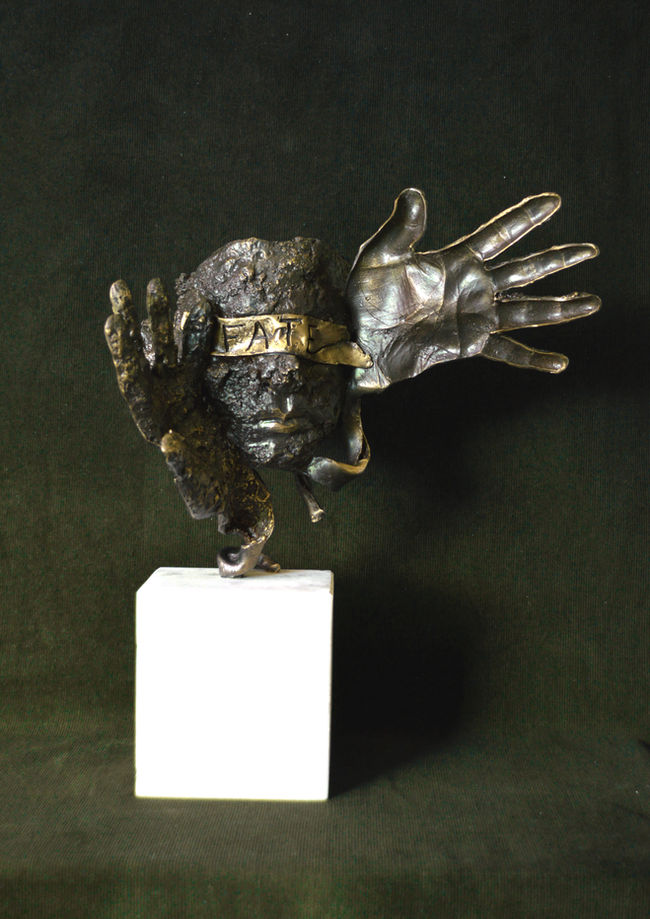 Bronze sculpture. Bronze portrait.Women sculptor. Lost wax casting. Mental health art. Unique Bronze Sculptures for sale. Buy bronze sculptures. Figurative bronze sculptures.