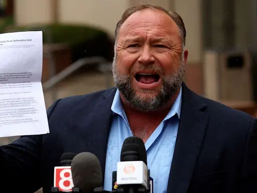 Alex Jones addresses the nation regarding his defamation case.