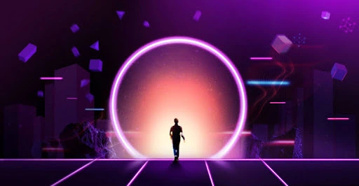 A graphical representation of the metaverse.