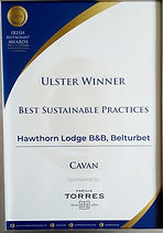 Irish Restaurant Awards - Best Sustainable Practices Cavan