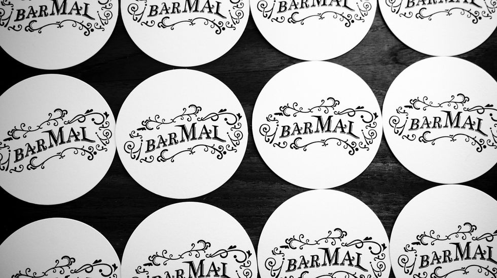 BAR MAL コースター作成/logo