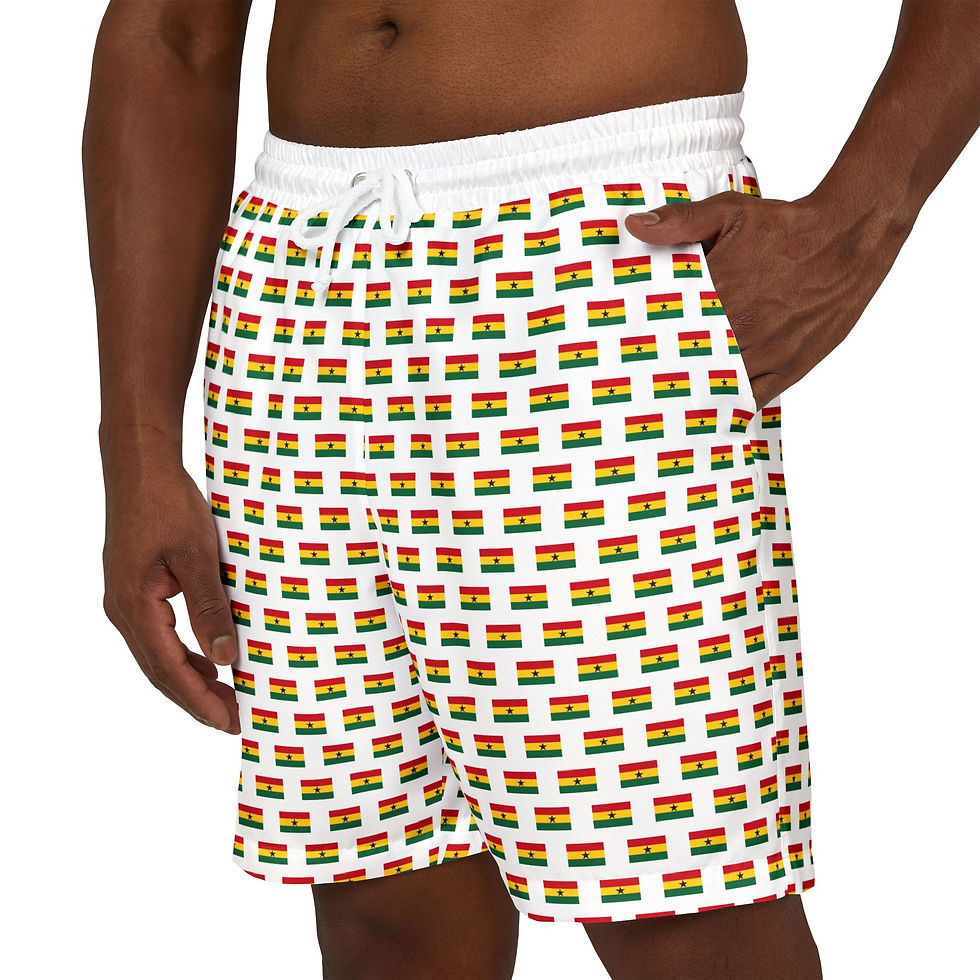 Thumbnail: Swim Shorts – Ghana Flag Print Designs