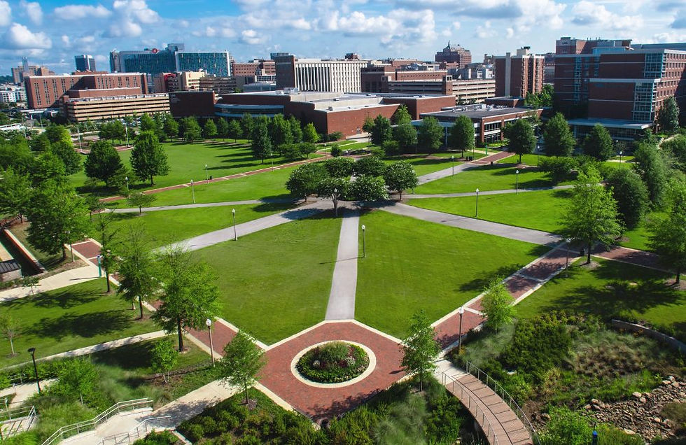 The campus of the University of Alabama at Birmingham (UAB).