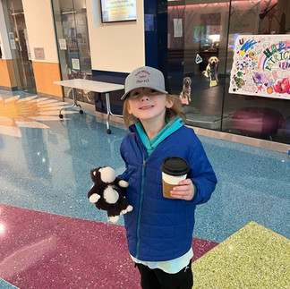 March visit! With hat by Uncle Zach
