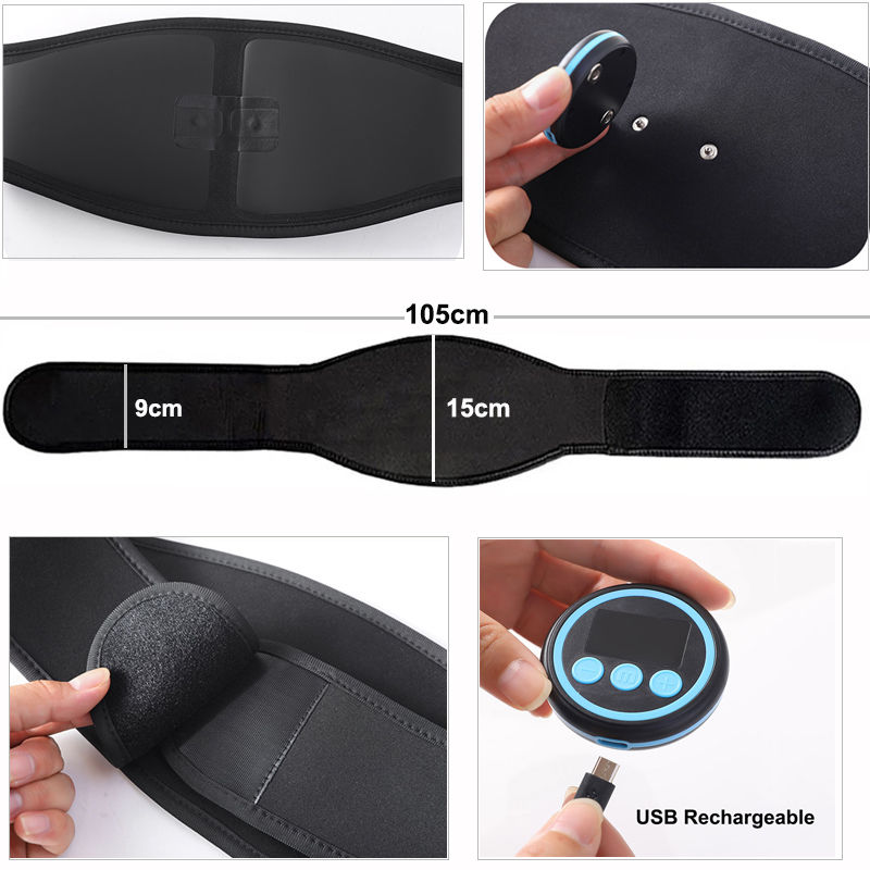 Thumbnail: EMS Muscle Stimulator Physiotherapy Slimming Belt Vibrating Massager Electric M