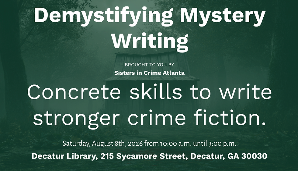 August Workshop: Demystifying Mystery Writing