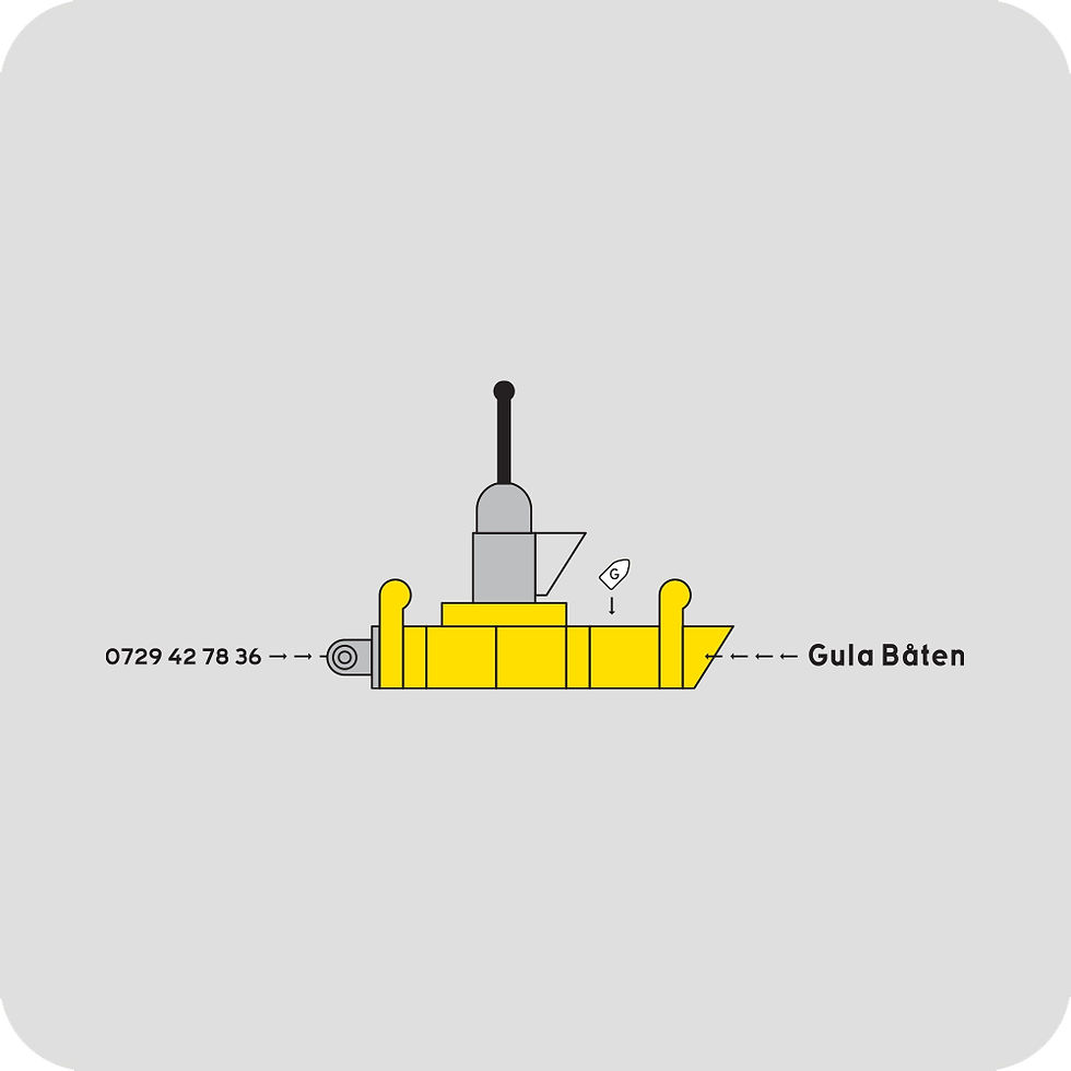 Miniatyrbild: gula båten - byggsats