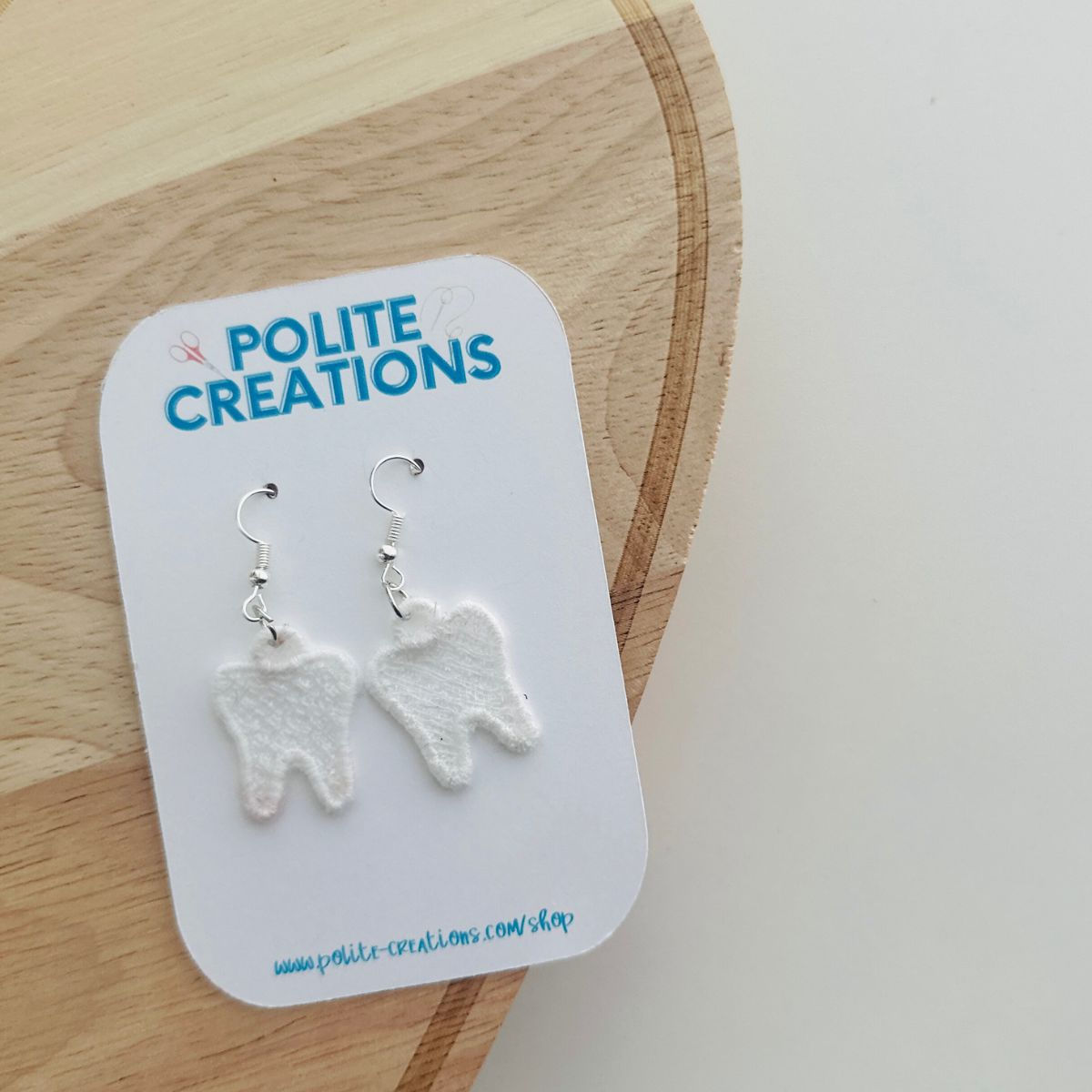 Tooth Earrings