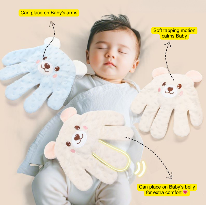 Thumbnail: Baby Soothing Palm Sleep Aid Pillow – Plush Calming Comfort Toy (All Seasons)