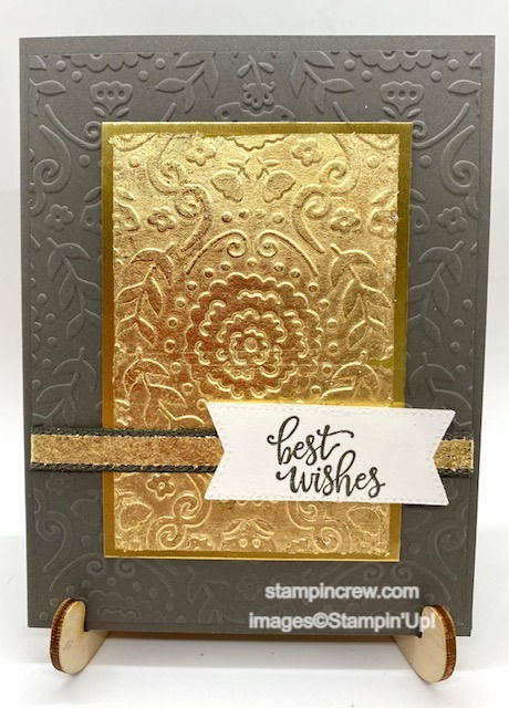 Gilded Panel Embossed Card
