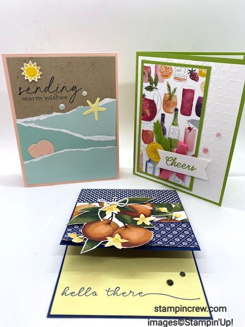 July Card Class - Summer Themed Cards